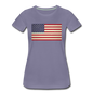 Vintage US Flag - Women’s Premium T-Shirt - washed violet