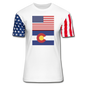 US & Colorado Flags -  Stars & Stripes T-Shirt - white