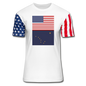 US & Alaska Flags -  Stars & Stripes T-Shirt - white