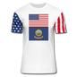 US & Idaho Flags - Stars & Stripes T-Shirt - white