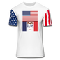 US & Iowa Flags - Stars & Stripes T-Shirt - white