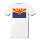 Arizona Flag - Men's Premium T-Shirt - white