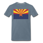 Arizona Flag - Men's Premium T-Shirt - steel blue