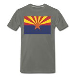Arizona Flag - Men's Premium T-Shirt - asphalt gray