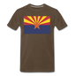 Arizona Flag - Men's Premium T-Shirt - noble brown