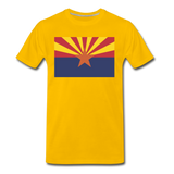 Arizona Flag - Men's Premium T-Shirt - sun yellow