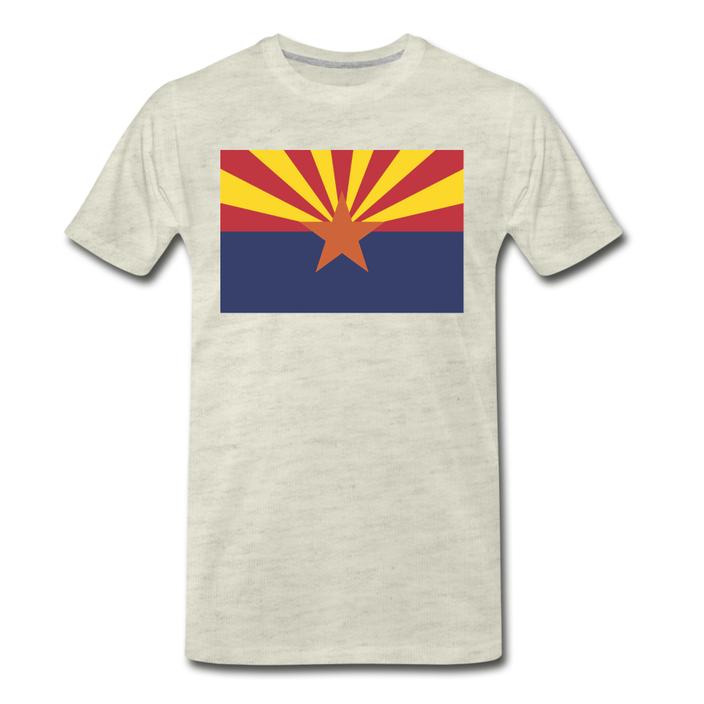 Arizona Flag - Men's Premium T-Shirt - heather oatmeal