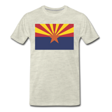 Arizona Flag - Men's Premium T-Shirt - heather oatmeal