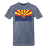 Arizona Flag - Men's Premium T-Shirt - heather blue