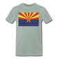 Arizona Flag - Men's Premium T-Shirt - steel green