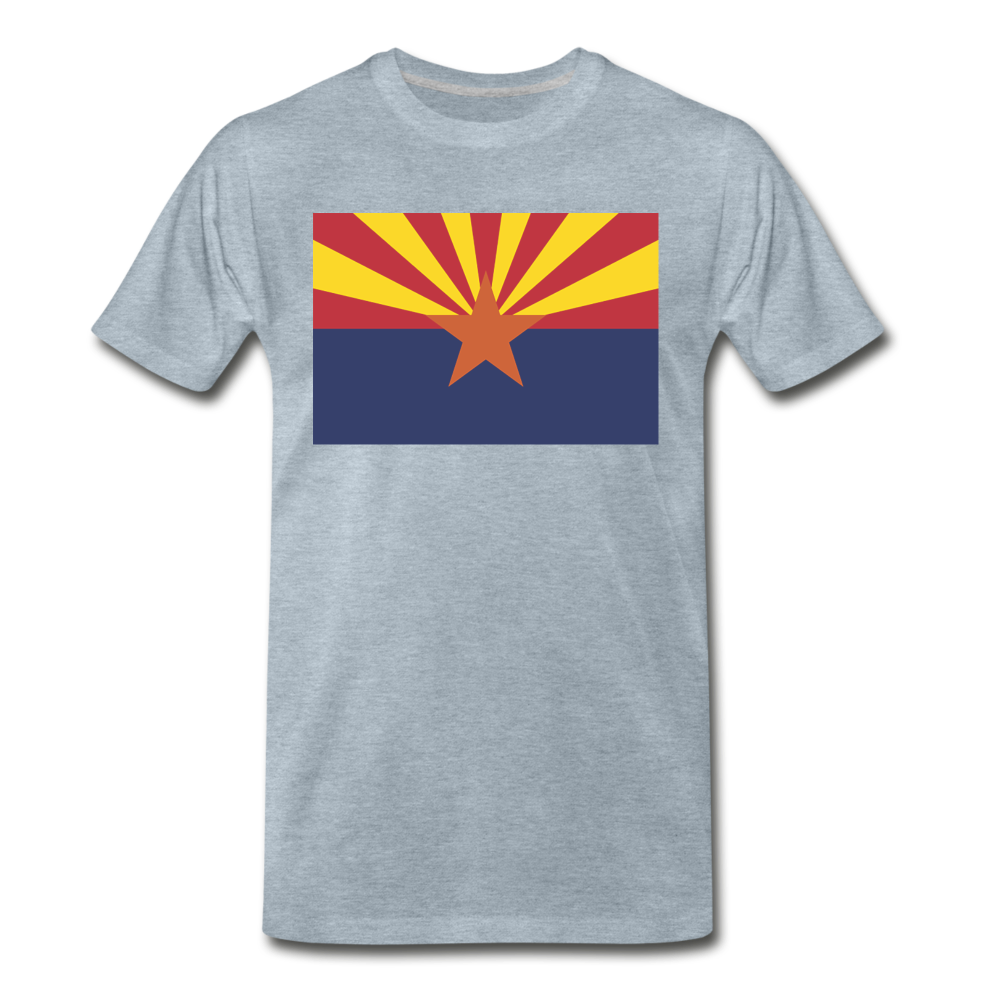 Arizona Flag - Men's Premium T-Shirt - heather ice blue