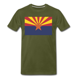 Arizona Flag - Men's Premium T-Shirt - olive green