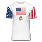 US & Illinois Flags - Stars & Stripes T-Shirt - white