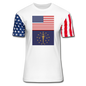 US & Indiana Flags - Stars & Stripes T-Shirt - white