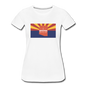 Arizona Info Map - Women’s Premium T-Shirt - white