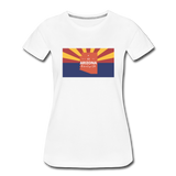 Arizona Info Map - Women’s Premium T-Shirt - white
