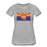 Arizona Info Map - Women’s Premium T-Shirt - heather gray