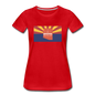 Arizona Info Map - Women’s Premium T-Shirt - red