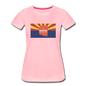 Arizona Info Map - Women’s Premium T-Shirt - pink