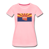 Arizona Info Map - Women’s Premium T-Shirt - pink