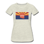 Arizona Info Map - Women’s Premium T-Shirt - heather oatmeal