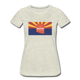 Arizona Info Map - Women’s Premium T-Shirt - heather oatmeal