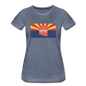 Arizona Info Map - Women’s Premium T-Shirt - heather blue