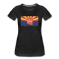 Arizona Info Map - Women’s Premium T-Shirt - charcoal gray