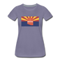 Arizona Info Map - Women’s Premium T-Shirt - washed violet