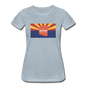 Arizona Info Map - Women’s Premium T-Shirt - heather ice blue