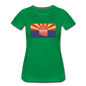 Arizona Info Map - Women’s Premium T-Shirt - kelly green