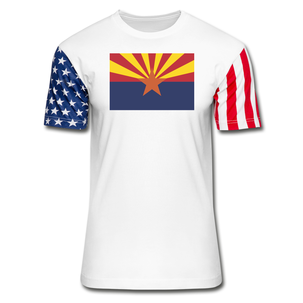 Arizona Flag - Stars & Stripes T-Shirt - white