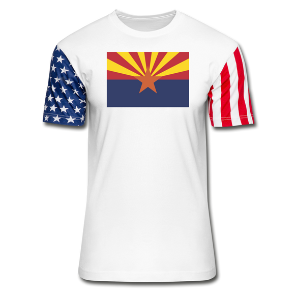 Arizona Flag - Stars & Stripes T-Shirt - white