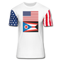 US & Ohio Flags -  Stars & Stripes T-Shirt - white