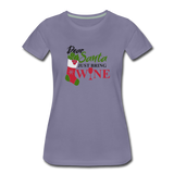 Dear Santa, Just Bring Wine - Women’s Premium T-Shirt - washed violet