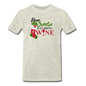 Dear Santa, Just Bring Wine - Men's Premium T-Shirt - heather oatmeal