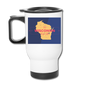 Wisconsin Info Map - Travel Mug - white