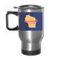 Wisconsin Info Map - Travel Mug - silver