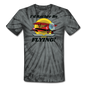 I'd Rather Be Flying - Biplane - Unisex Tie Dye T-Shirt - spider black