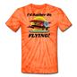 I'd Rather Be Flying - Biplane - Unisex Tie Dye T-Shirt - spider orange