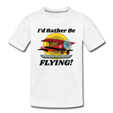 I'd Rather Be Flying - Biplane - Kids' Premium T-Shirt - white