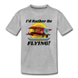 I'd Rather Be Flying - Biplane - Kids' Premium T-Shirt - heather gray