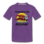 I'd Rather Be Flying - Biplane - Kids' Premium T-Shirt - purple