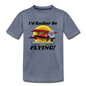 I'd Rather Be Flying - Biplane - Kids' Premium T-Shirt - heather blue