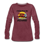 I'd Rather Be Flying - Biplane - Women's Premium Long Sleeve T-Shirt - heather burgundy