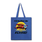 I'd Rather Be Flying - Biplane - Tote Bag - royal blue