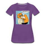 We Can Do It - Cat - Women’s Premium T-Shirt - purple