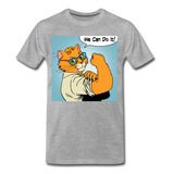 We Can Do It - Cat - Men's Premium T-Shirt - heather gray
