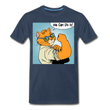 We Can Do It - Cat - Men's Premium T-Shirt - navy