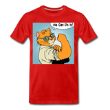 We Can Do It - Cat - Men's Premium T-Shirt - red